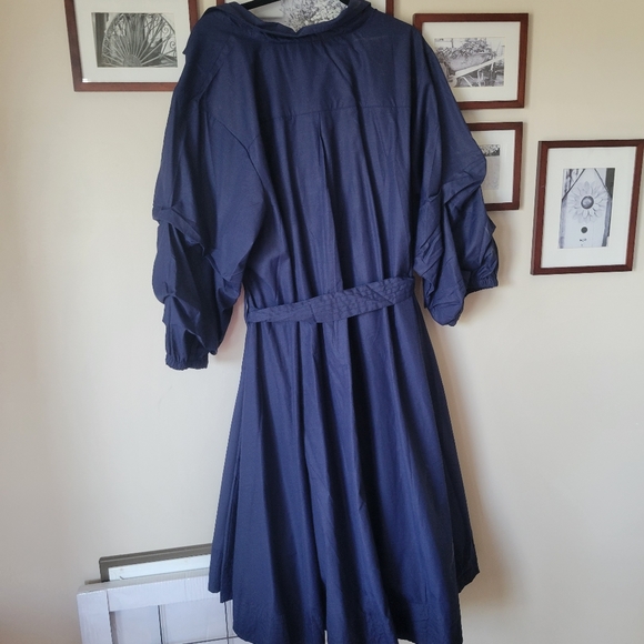 Ashley Stewart Dresses Ashley Stewart 26 Long Sleeve Blue Midi